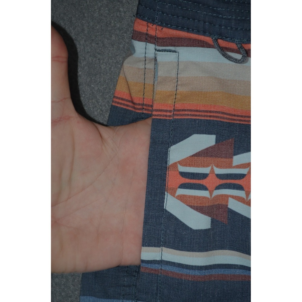 Roark Revival Board Shorts Mens 36 Geometric Surf Trunks Quick Dry Stretch 6" - Picture 3 of 11
